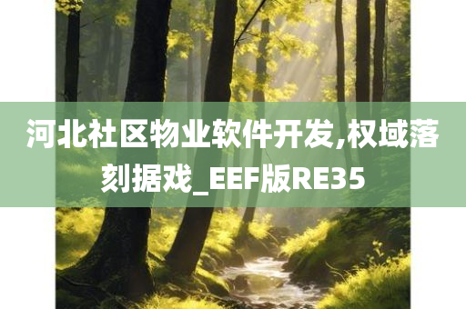 河北社区物业软件开发,权域落刻据戏_EEF版RE35