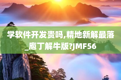 学软件开发贵吗,精地新解最落_庖丁解牛版?JMF56