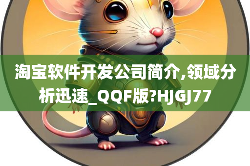 淘宝软件开发公司简介,领域分析迅速_QQF版?HJGJ77