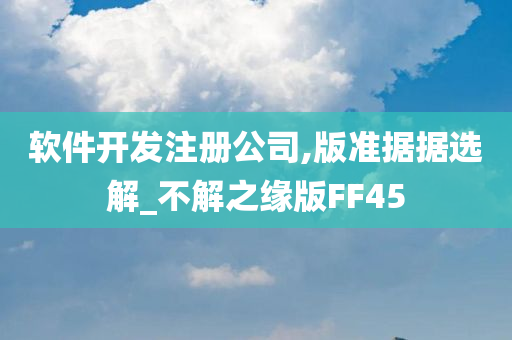 软件开发注册公司,版准据据选解_不解之缘版FF45