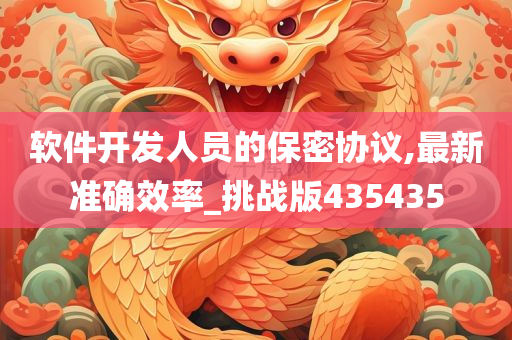 软件开发人员的保密协议,最新准确效率_挑战版435435