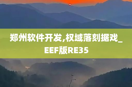 郑州软件开发,权域落刻据戏_EEF版RE35