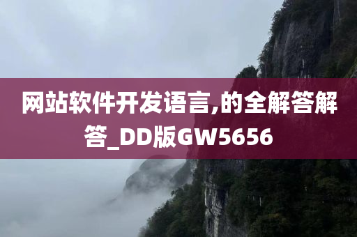 网站软件开发语言,的全解答解答_DD版GW5656