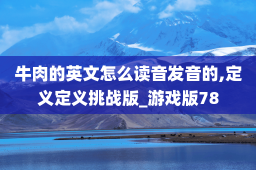 牛肉的英文怎么读音发音的,定义定义挑战版_游戏版78