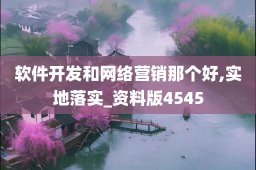 软件开发和网络营销那个好,实地落实_资料版4545