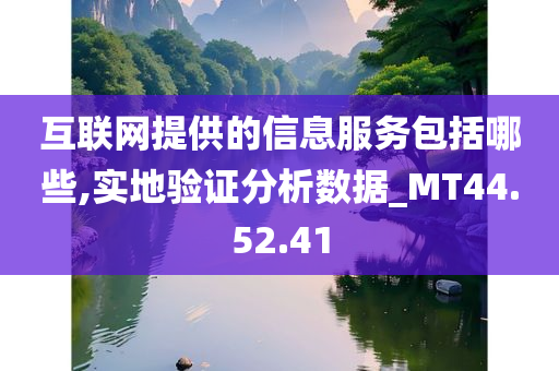 互联网提供的信息服务包括哪些,实地验证分析数据_MT44.52.41