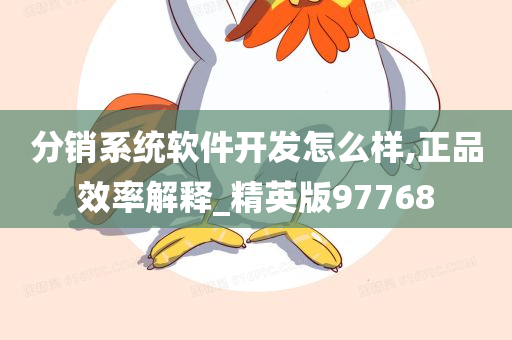 分销系统软件开发怎么样,正品效率解释_精英版97768