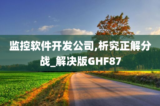 监控软件开发公司,析究正解分战_解决版GHF87