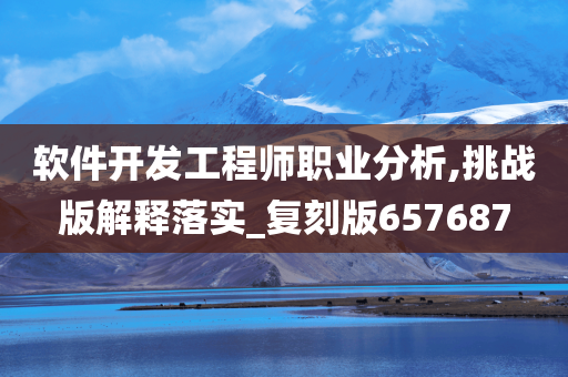 软件开发工程师职业分析,挑战版解释落实_复刻版657687