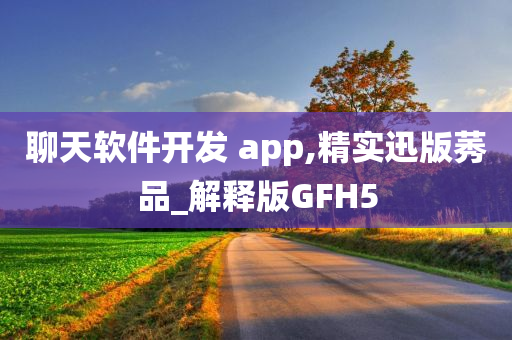 聊天软件开发 app,精实迅版莠品_解释版GFH5