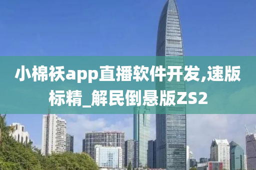 小棉袄app直播软件开发,速版标精_解民倒悬版ZS2