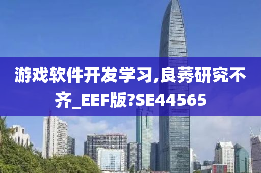 游戏软件开发学习,良莠研究不齐_EEF版?SE44565