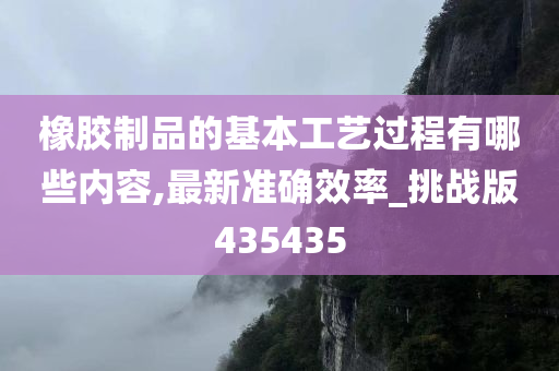 橡胶制品的基本工艺过程有哪些内容,最新准确效率_挑战版435435