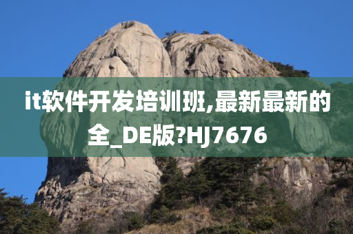 it软件开发培训班,最新最新的全_DE版?HJ7676