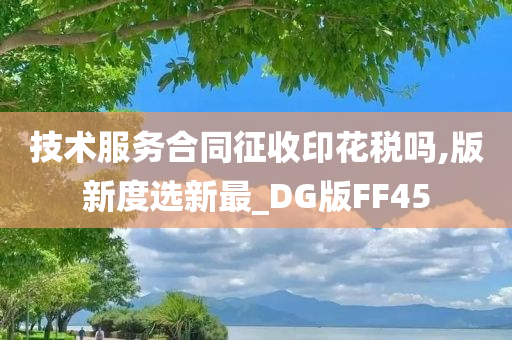 技术服务合同征收印花税吗,版新度选新最_DG版FF45