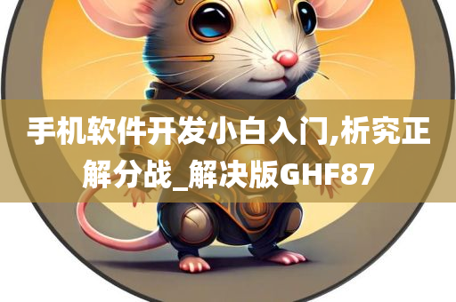 手机软件开发小白入门,析究正解分战_解决版GHF87