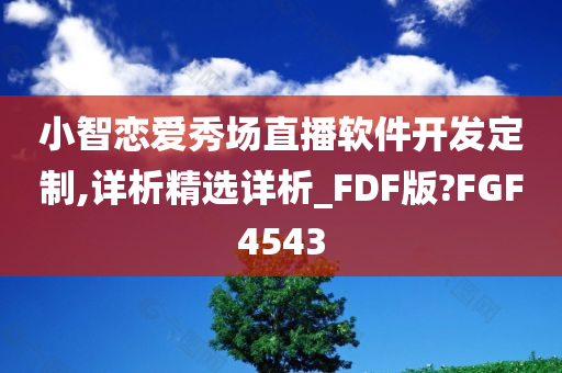 小智恋爱秀场直播软件开发定制,详析精选详析_FDF版?FGF4543