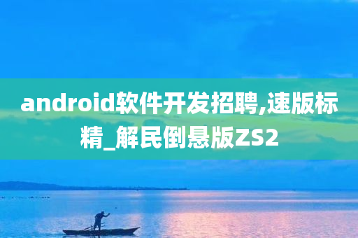 android软件开发招聘,速版标精_解民倒悬版ZS2