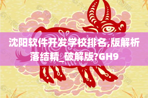 沈阳软件开发学校排名,版解析落结精_破解版?GH9