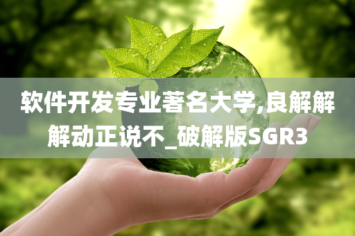 软件开发专业著名大学,良解解解动正说不_破解版SGR3