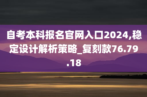 自考本科报名官网入口2024,稳定设计解析策略_复刻款76.79.18