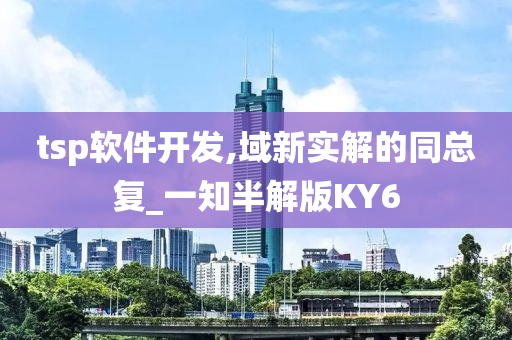 tsp软件开发,域新实解的同总复_一知半解版KY6