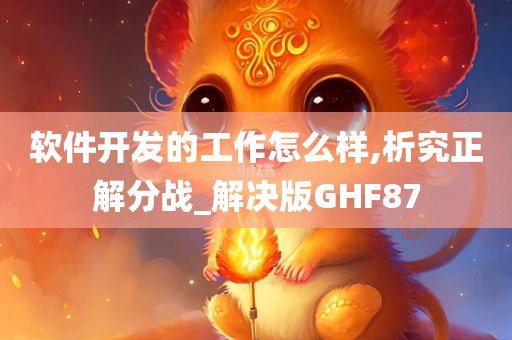 软件开发的工作怎么样,析究正解分战_解决版GHF87