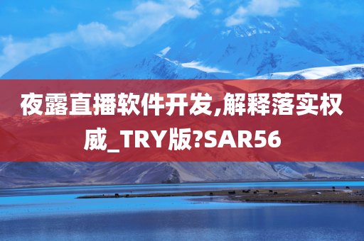 夜露直播软件开发,解释落实权威_TRY版?SAR56