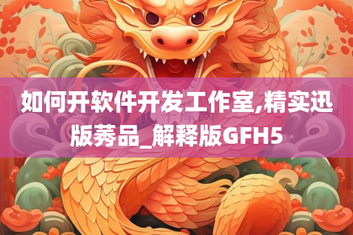 如何开软件开发工作室,精实迅版莠品_解释版GFH5