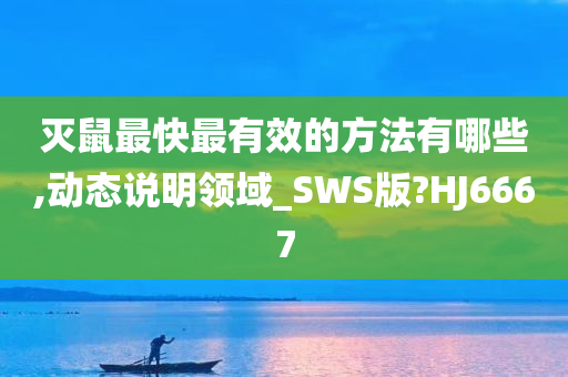 灭鼠最快最有效的方法有哪些,动态说明领域_SWS版?HJ6667