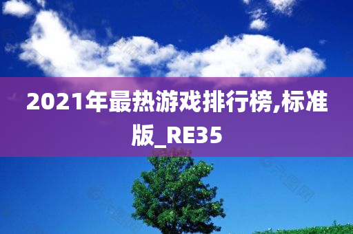 2021年最热游戏排行榜,标准版_RE35