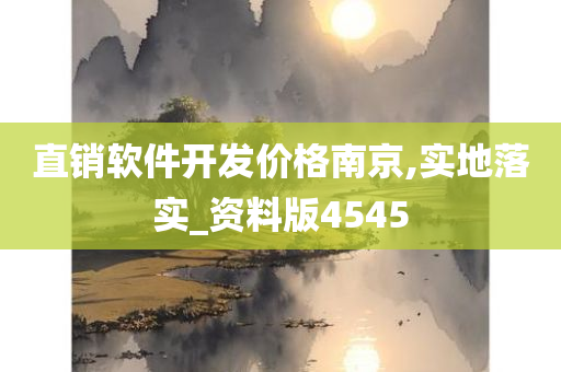 直销软件开发价格南京,实地落实_资料版4545