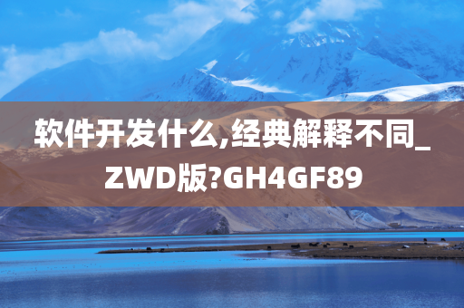 软件开发什么,经典解释不同_ZWD版?GH4GF89