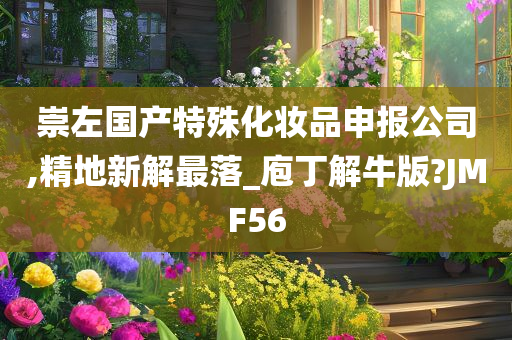 崇左国产特殊化妆品申报公司,精地新解最落_庖丁解牛版?JMF56