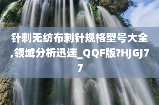 针刺无纺布刺针规格型号大全,领域分析迅速_QQF版?HJGJ77