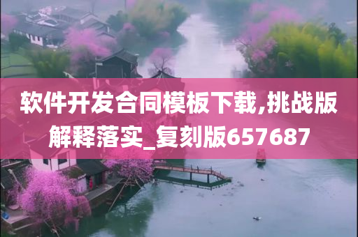 软件开发合同模板下载,挑战版解释落实_复刻版657687