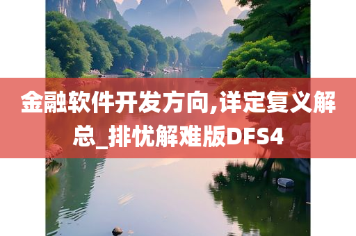 金融软件开发方向,详定复义解总_排忧解难版DFS4