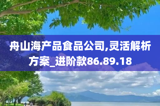 舟山海产品食品公司,灵活解析方案_进阶款86.89.18