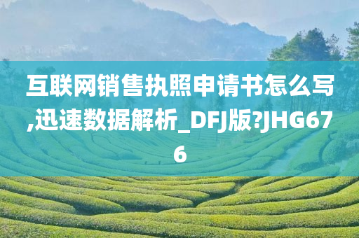 互联网销售执照申请书怎么写,迅速数据解析_DFJ版?JHG676