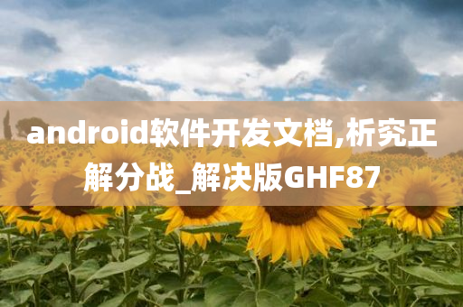 android软件开发文档,析究正解分战_解决版GHF87