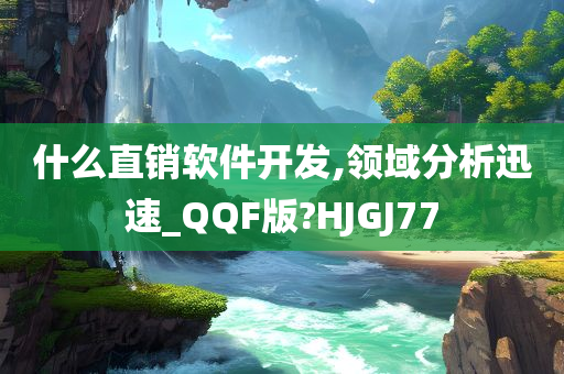 什么直销软件开发,领域分析迅速_QQF版?HJGJ77