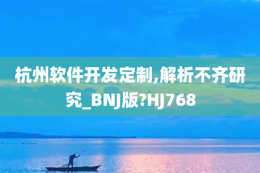 杭州软件开发定制,解析不齐研究_BNJ版?HJ768