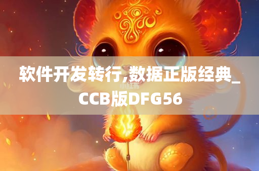 软件开发转行,数据正版经典_CCB版DFG56