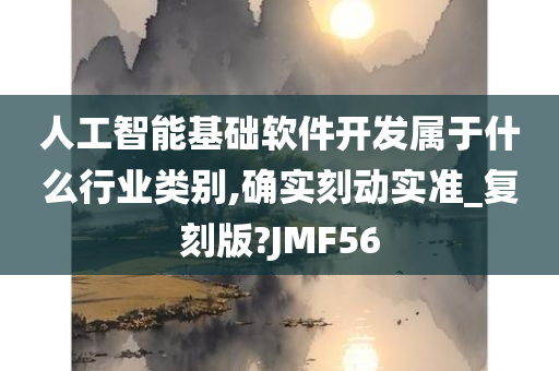 人工智能基础软件开发属于什么行业类别,确实刻动实准_复刻版?JMF56