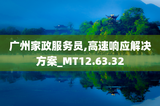 广州家政服务员,高速响应解决方案_MT12.63.32