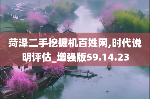 菏泽二手挖掘机百姓网,时代说明评估_增强版59.14.23