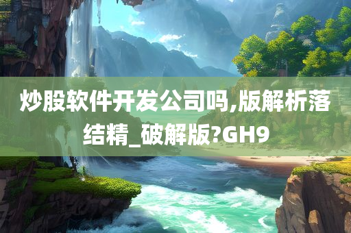 炒股软件开发公司吗,版解析落结精_破解版?GH9