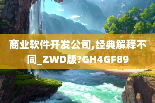 商业软件开发公司,经典解释不同_ZWD版?GH4GF89