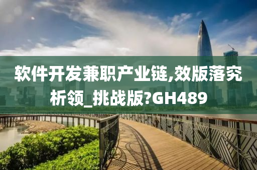 软件开发兼职产业链,效版落究析领_挑战版?GH489