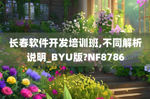 长春软件开发培训班,不同解析说明_BYU版?NF8786